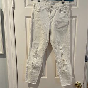 White Distressed Women's Jeans